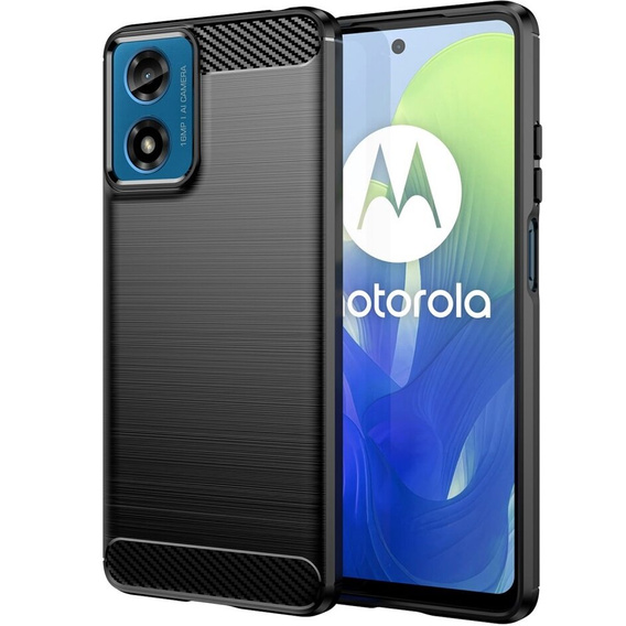 Obal na mobil pre Motorola Moto G24 / G24 Power / G04, Carbon, čierne