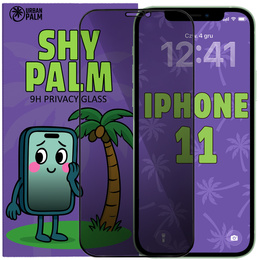 Tmavé sklo na ochranu súkromia Shy Palm pre iPhone 11