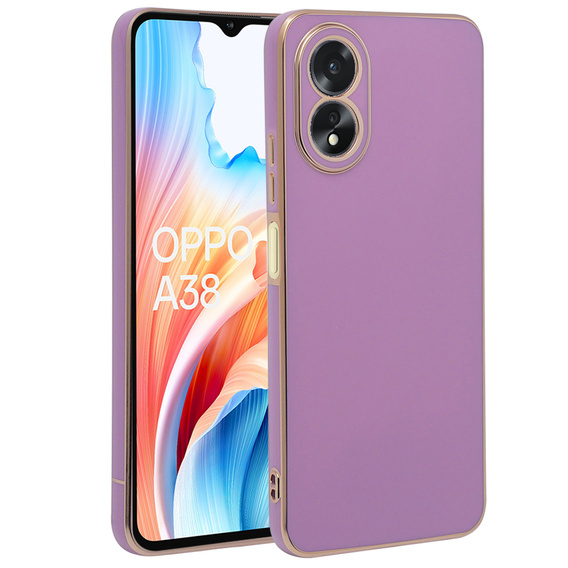 Puzdro pre Oppo A38 4G / Oppo A18 4G, Glamour CamShield, fialové