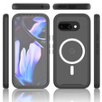 Puzdro pre Google Pixel 9a, Shockproof, s fóliou na displej, pre MagSafe, čierne