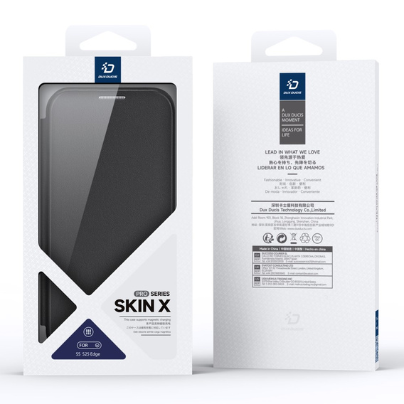 Dux Ducis Obal na mobil pre Samsung Galaxy S25 Edge, Skin X Pro, MagSafe, čierne