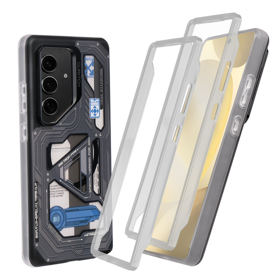 Obal na mobil pre Samsung Galaxy S24+ Plus, Suritch Full Body pre MagSafe, cyber punk