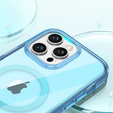 Puzdro pre iPhone 16 Pro Max, Shockproof Hybrid, s fóliou na displej, pre MagSafe, modré