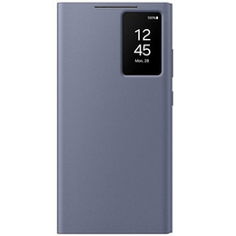 Originálne puzdro Samsung pre Galaxy S24 Ultra, S View Wallet Cover, fialové