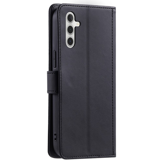 Puzdro s chlopňou pre Samsung Galaxy S25, Rhombus Crossbody Leather, čierne