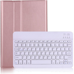 Puzdro + klávesnica Samsung Galaxy Tab Tab S7/S8 T870 T875, ružové rose gold