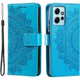 Klapkové puzdro pre Xiaomi Redmi Note 12 4G, Mandala, modré