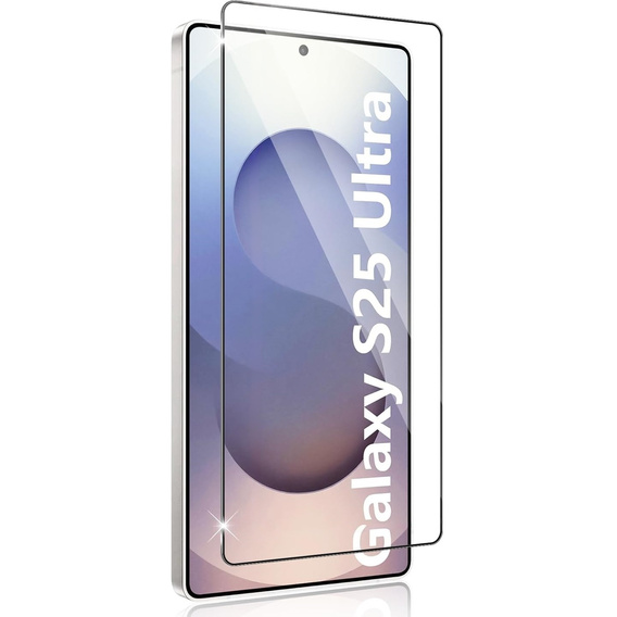 3D tvrdené sklo pre Samsung Galaxy S25 Ultra, čierny rám