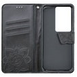 Klapkové puzdro pre Oppo A79 5G, Butterfly, čierne