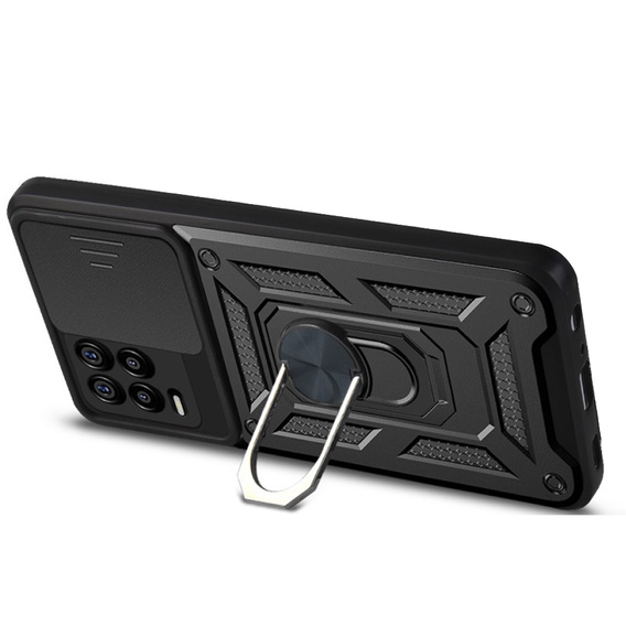 Obal na mobil pre Realme 8 / 8 Pro, CamShield Slide, čierne