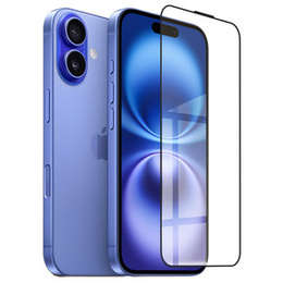 3D tvrdené sklo pre iPhone 16, čierne