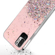 Obal na mobil pre Xiaomi Redmi Note 10 5G / Poco M3 Pro 5G, Glittery, svetlo ružové