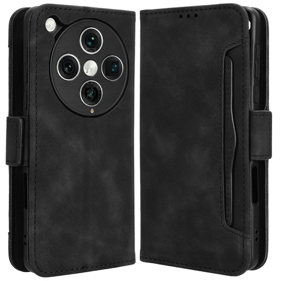 Klapkové puzdro pre Oppo Find X8 Pro, Card Slot, čierne