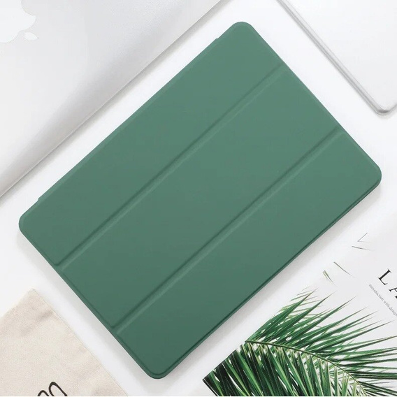 Puzdro pre Apple iPad Air 11" 6 gen. 2024 (A2902, Smartcase s priestorom pre stylus, tmavozelené