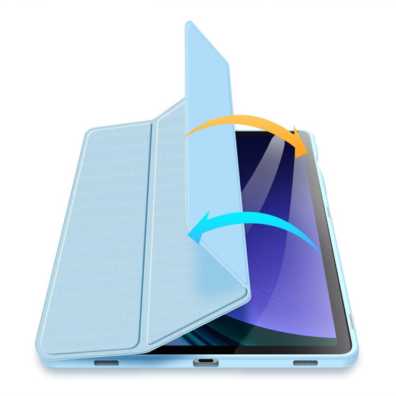 Puzdro pre Samsung Galaxy Tab S10 Lite / S10 FE / S9 FE, Dux Ducis TOBY, modré
