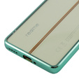 Puzdro pre Realme 11 Pro 5G / Pro+ 5G, Electroplating Frame, transparentné / zelené