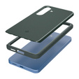Puzdro Spigen pre Samsung Galaxy S25, Thin Fit Mag, zelené + tvrdené sklo 9H