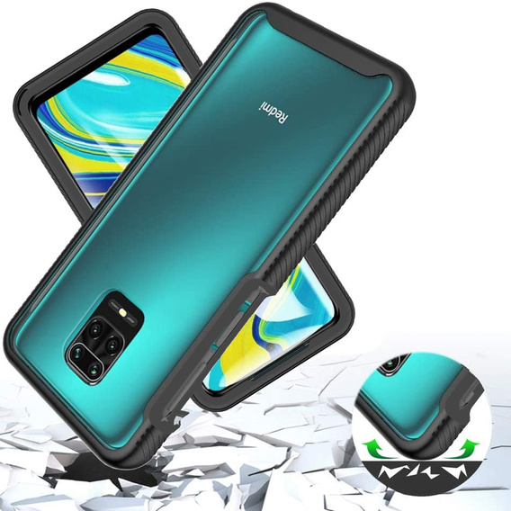 Puzdro pre Xiaomi Redmi Note 9S / 9 Pro, Shockproof, s fóliou, modré