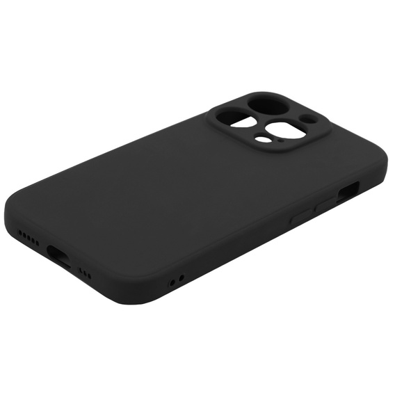 Obal na mobil pre iPhone 15 Pro Max, Silicone Lite, čierne