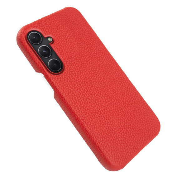 Kožené puzdro pre Samsung Galaxy A54, Genuine Leather, červené