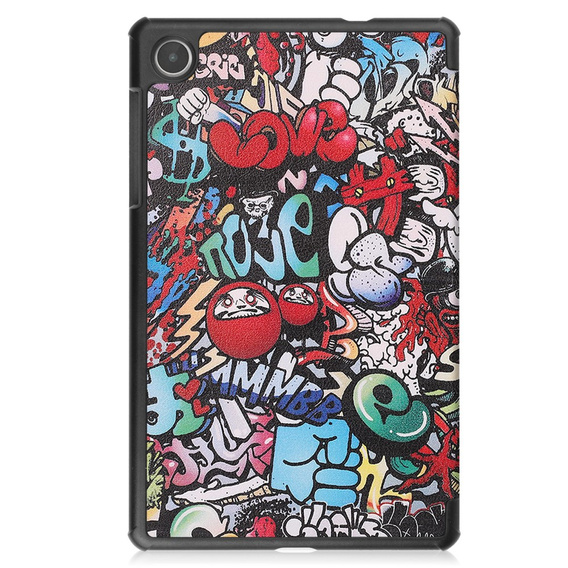 Puzdro pre Lenovo Tab M8 Gen 4 TB-300FU, Smartcase, graffiti