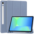 Puzdro pre Samsung Galaxy Tab S10 FE+ Plus, Smartcase s priestorom pre stylus, tmavomodré