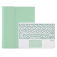 Puzdro + klávesnica Samsung Galaxy Tab S6 Lite 2020 P610/P615 / S6 Lite 2022 10.4, Touchpad Pen Slot, svetlozelené