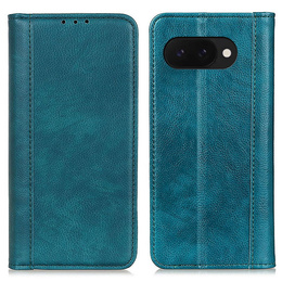Flipové puzdro pre Google Pixel 9A, Split Leather, zelený