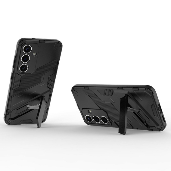 Puzdro pre Samsung Galaxy A56 5G, Military kickstand, čierne