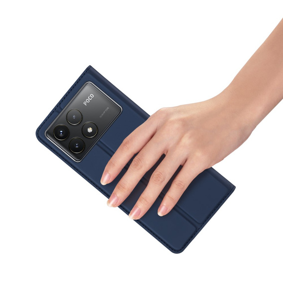 Dux Ducis Obal na mobil pre Xiaomi Poco F6 Pro, Skinpro, tmavomodré