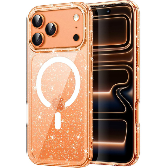 Puzdro pre iPhone 17 Pro, pre MagSafe, trblietavé, transparentné