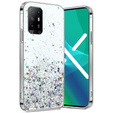 Obal na mobil pre Oppo Reno5 Z / F19 Pro Plus, Glittery, priehľadné