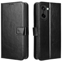 Klapkové puzdro pre OnePlus Nord CE5, Crazy Horse Wallet, čierne