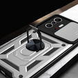 Obal na mobil pre Xiaomi 11T / 11T Pro, CamShield Slide, strieborné