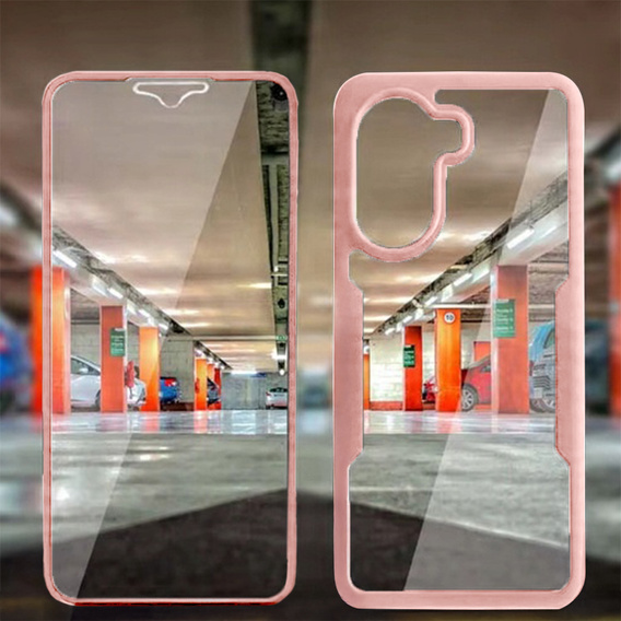 Puzdro pre Xiaomi Poco X7 Pro 5G, Shockproof, s fóliou, ružové