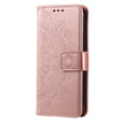 Klapkové puzdro pre Oppo A17, Mandala, ružové rose gold