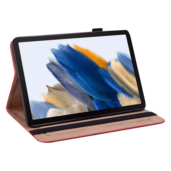 Puzdro pre Samsung Galaxy Tab A9+, Classic, s priestorom pre stylus, červené