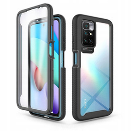 Puzdro pre Xiaomi Redmi 10, Shockproof, s fóliou, modré