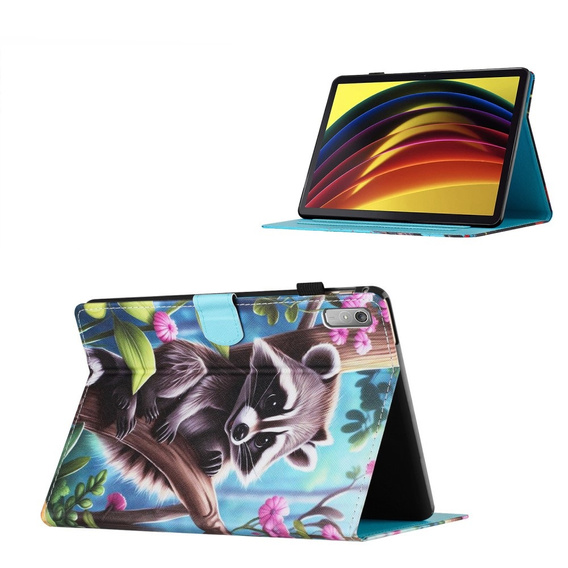 Obal na mobil pre Lenovo Tab P11 Gen 2, raccoon
