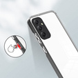 Puzdro pre Samsung Galaxy M34 5G, Fusion Hybrid, s ochranou fotoaparátu, transparentné / čierne
