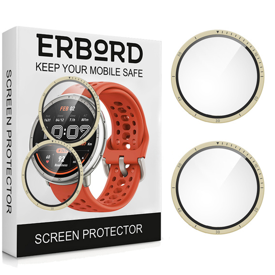 2x hybridné sklo ERBORD pre Amazfit Active 2