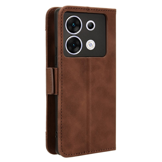 Klapkové puzdro pre Infinix Zero 30 5G, Card Slot, hnedé