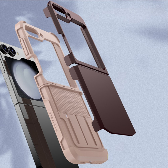 Pancierované puzdro pre Samsung Galaxy Z Flip7 FE / Z Flip6, Armor Shockproof, bordové