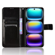Klapkové puzdro pre Infinix Hot 50i 4G, Crazy Horse Wallet, čierne