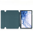 Puzdro s klávesnicou pre Samsung Galaxy Tab S9, Rotary 360° Leather, tmavozelené