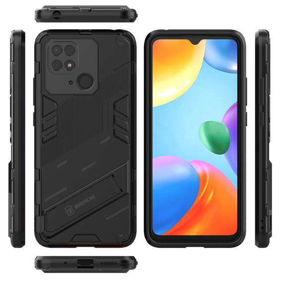 Puzdro pre Xiaomi Redmi 10C, Military kickstand, modré