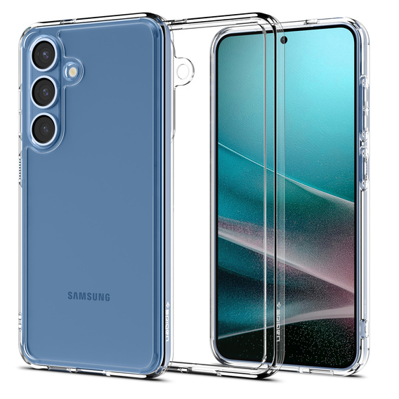 Puzdro Spigen pre Samsung Galaxy S25+ Plus, Ultra Hybrid, priehľadné + tvrdené sklo 9H
