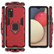 Obal na mobil pre Samsung Galaxy A02S, Kickstand Ring, červené