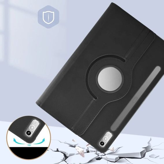 Puzdro pre Lenovo Tab P11 Pro Gen 2 TB132FU TB132XU 11.2" TB330FU 10.95", otočné o 360°, čierne