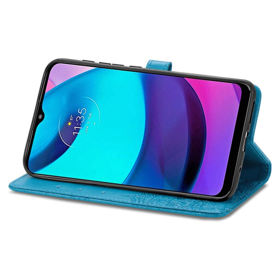 Klapkové puzdro pre Motorola Moto E20/E30/E40, Mandala, modré